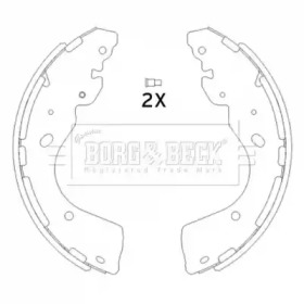 BORG & BECK bbs6445 -  Комплект тормозных колодок
